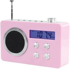 BasicXL BasicXL Draagbare FM Radio Pink