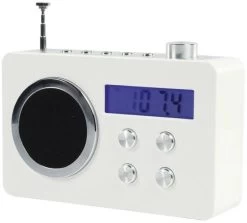 BasicXL BasicXL Draagbare FM Radio White