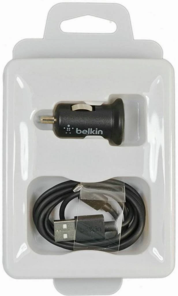 Belkin Belkin 2.1A Car Charger + Lightning ChargeSync Cable For IPhone 5 - Black - Afbeelding 5