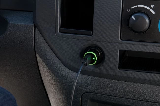 Belkin Belkin LED USB Autolader 2,1A - Green Ring Black - Afbeelding 2