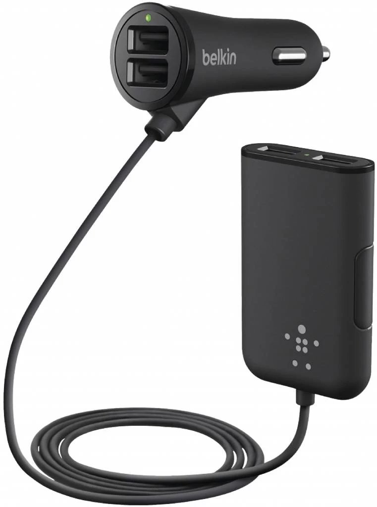 Belkin Belkin Road Rockstar Autolader Met 4 Poorten - Black