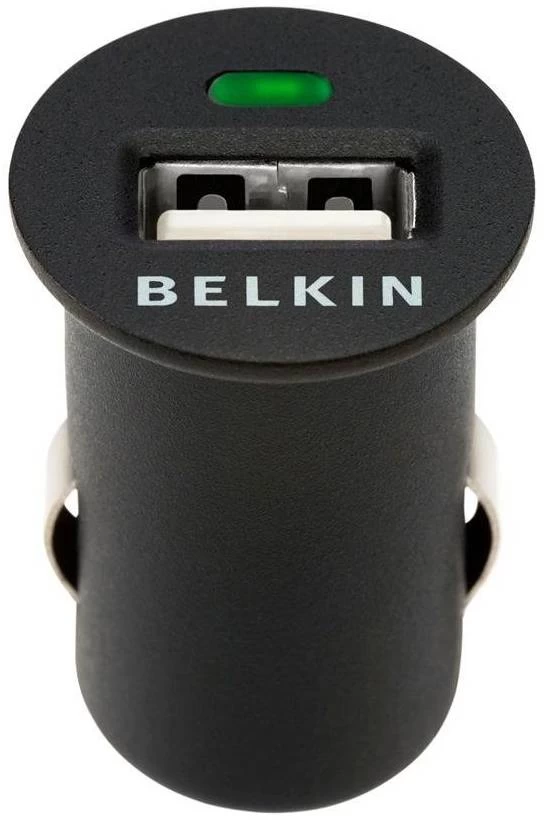Belkin Belkin USB LED Micro Autolader - Black
