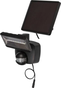 Brennenstuhl Brennenstuhl SOL 800 LED Solar Spot Met Bewegingsmelder - Zwart