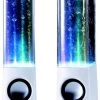 Conceptronic Conceptronic CLLDWASPKW Dancing Water LED Speakers - White