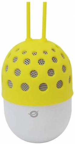 Conceptronic Conceptronic CSPKBTWPHLY Wireless Waterproof Bluetooth LED Speaker - Geel