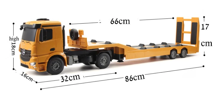 Double Eagle Double Eagle E562-003 RC Mercedes-Benz Arocs Flatbed Trailer (2.4GHz, 1:20) - Afbeelding 9