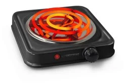 Esperanza Esperanza Etna Elektrische Kookplaat (Zwart, 1000W)