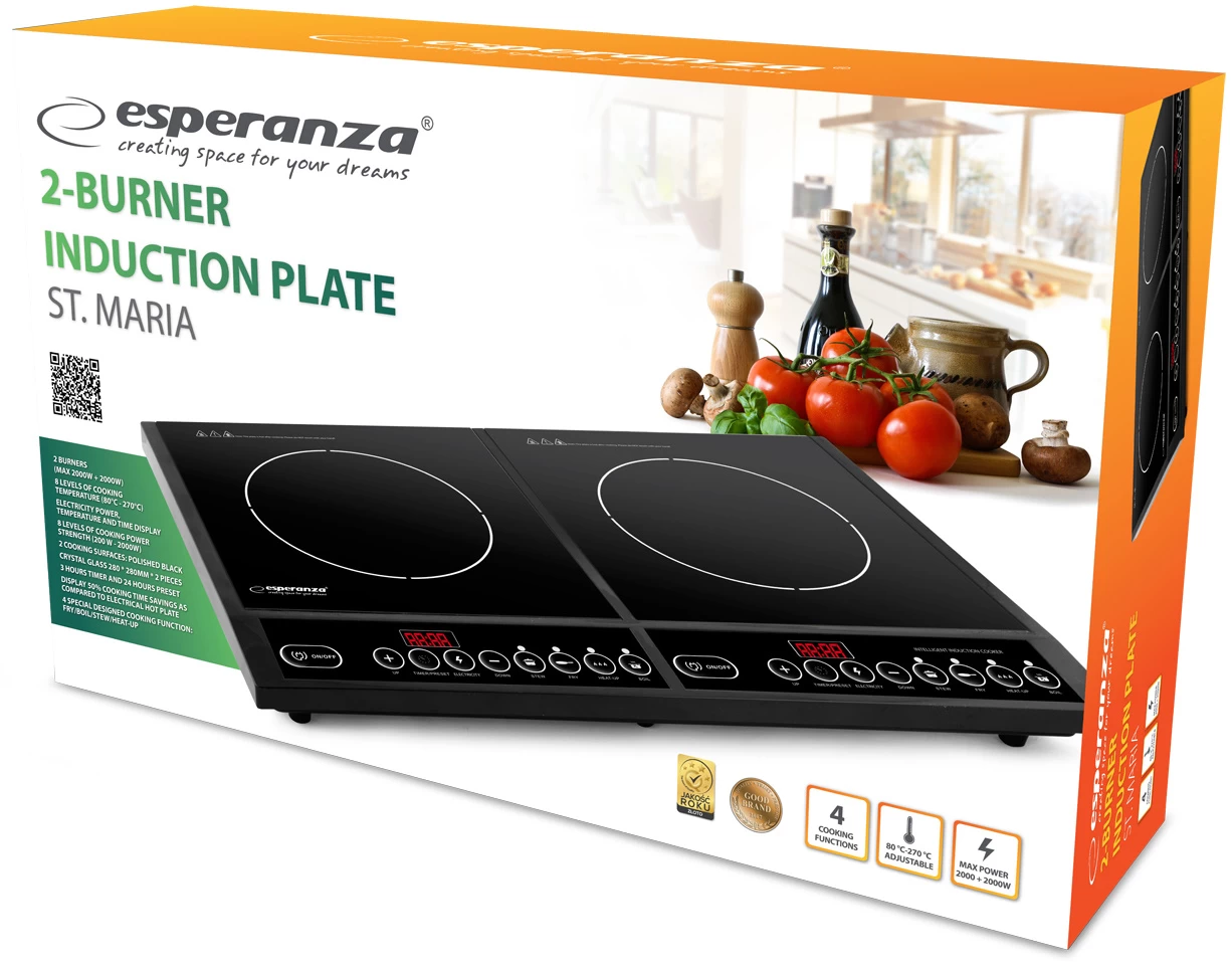 Esperanza Esperanza St.Maria Inductie Kookplaat - 2 Pits - Afbeelding 2