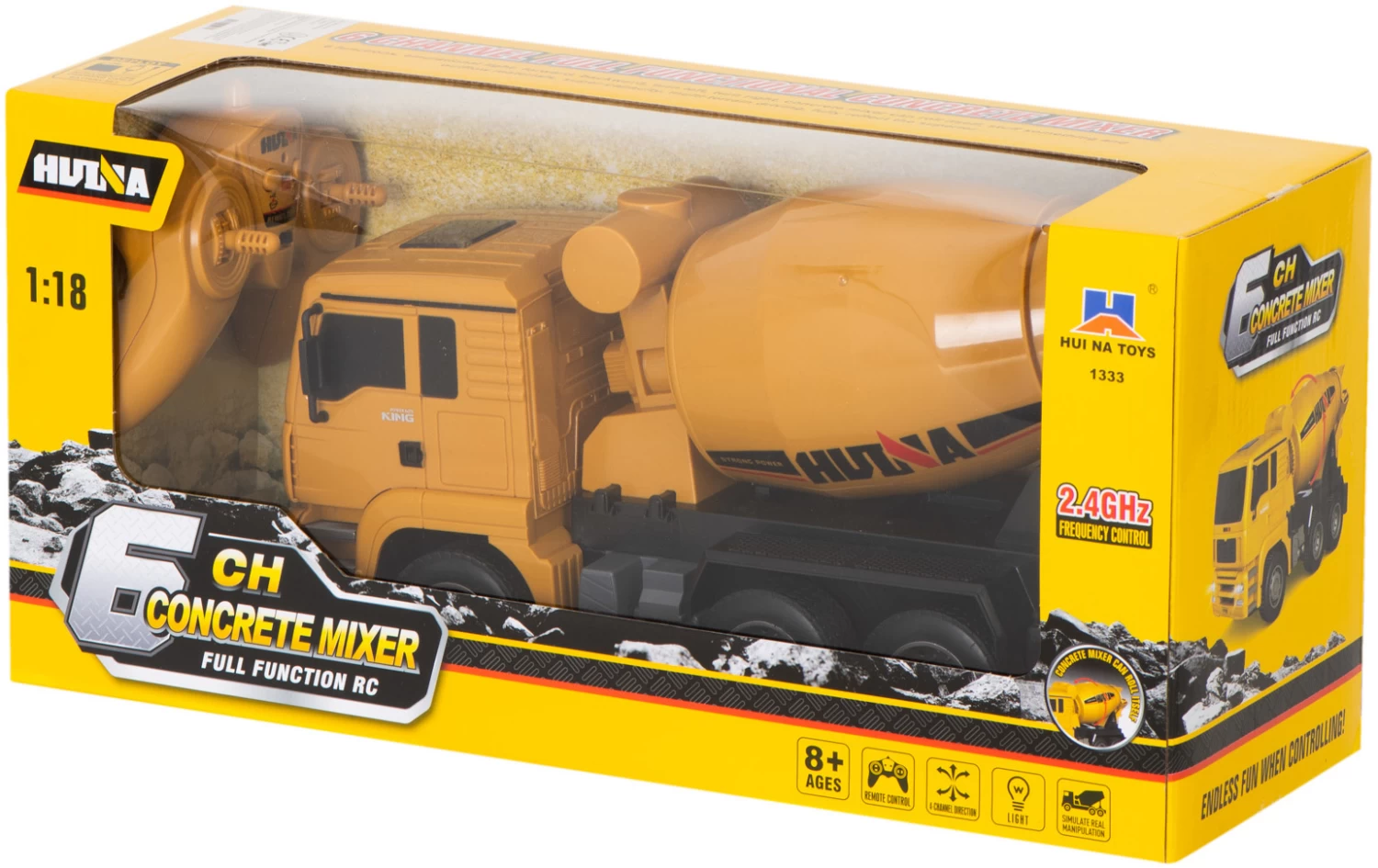 H-Toys H-Toys 1333 RC Betonmixer 2.4GHz 1/18 - Afbeelding 7