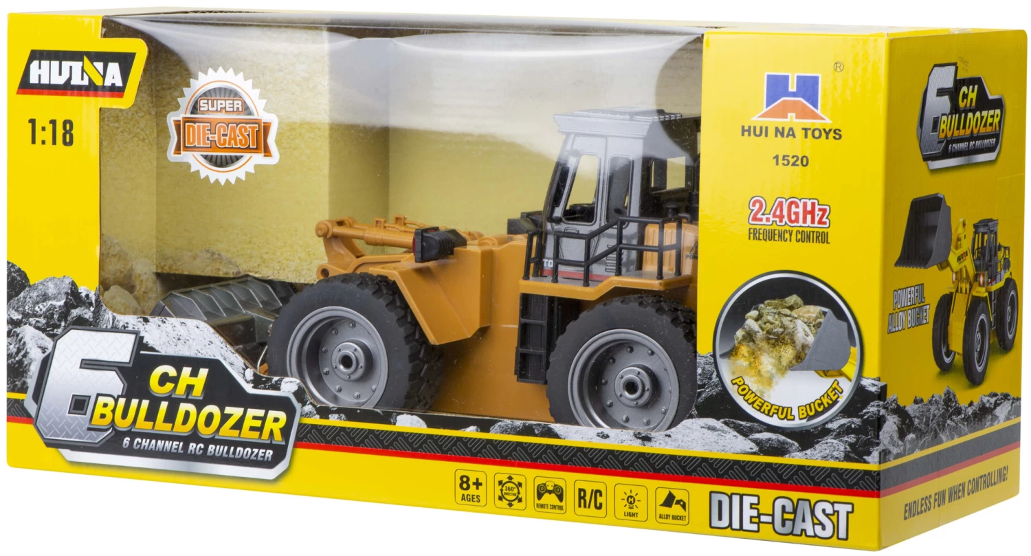 H-Toys H-Toys 1520 RC Bulldozer RTR 2.4GHz 1:18 - Afbeelding 8