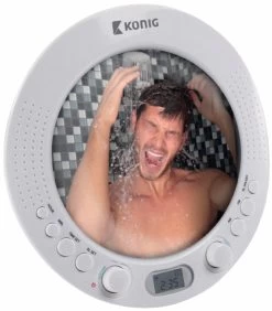 Konig Konig AM/FM LED-display Doucheradio Met Spiegel
