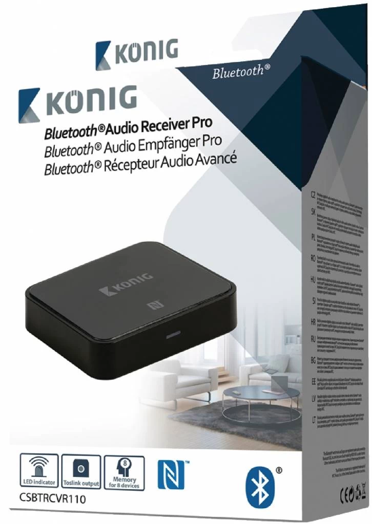 Konig Konig Geavanceerde Audio Ontvanger Met Bluetooth Wireless Technology - Afbeelding 5