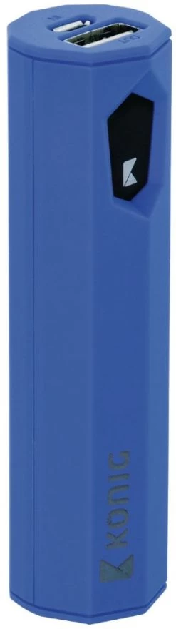 Konig Konig LED Powerbank 2500 MAh USB - Blauw