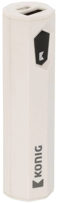 Konig Konig LED Powerbank 2500 MAh USB - Wit