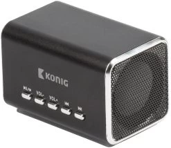 Konig Konig Portable LED Speaker MP3 - Black