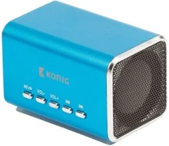 Konig Konig Portable LED Speaker MP3 - Blue