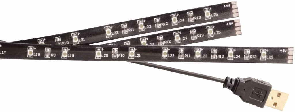 Konig Konig USB LED TV-strip Dimbaar 2 X 45 CM 1 X 90 CM - Cool White - Afbeelding 2