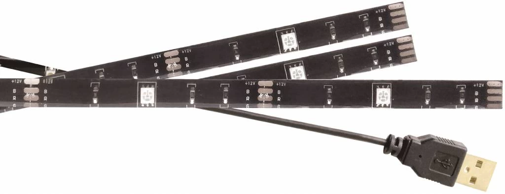 Konig Konig USB LED TV-strip Dimbaar 2 X 50 Cm 1 X 90 Cm - Multicolour - Afbeelding 2