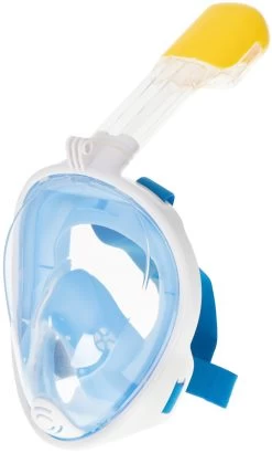 Merkloos Full Face Mask Met Snorkelmasker (Blauw, GoPro Houder)
