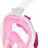 Merkloos Full Face Mask Met Snorkelmasker (Roze, GoPro Houder)