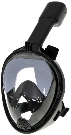 Merkloos Full Face Mask Met Snorkelmasker (Zwart, GoPro Houder)