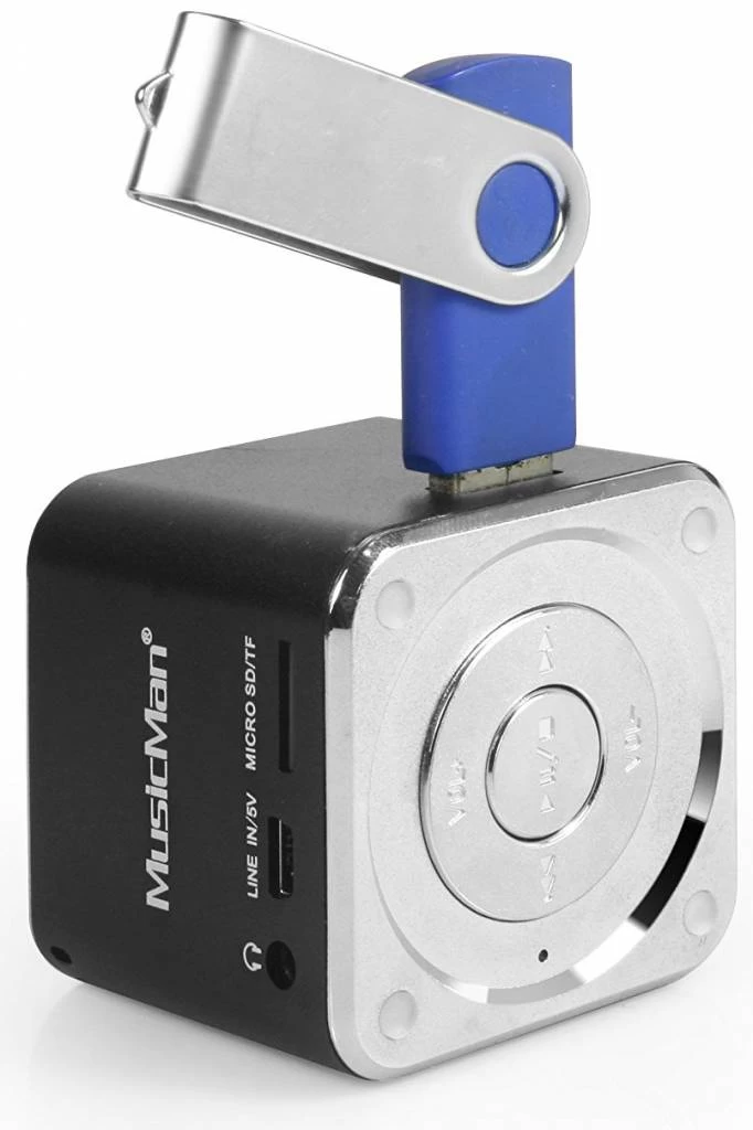 MusicMan MusicMan MP3 Speler AUX, SD, USB - Zwart - Afbeelding 2