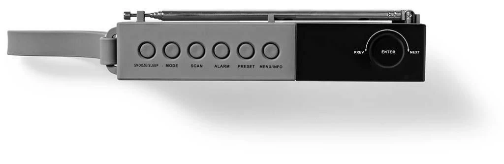 Nedis Nedis DAB+ Radio Met Klok & Alarm - 4,5 W - Grijs/zwart - Afbeelding 6
