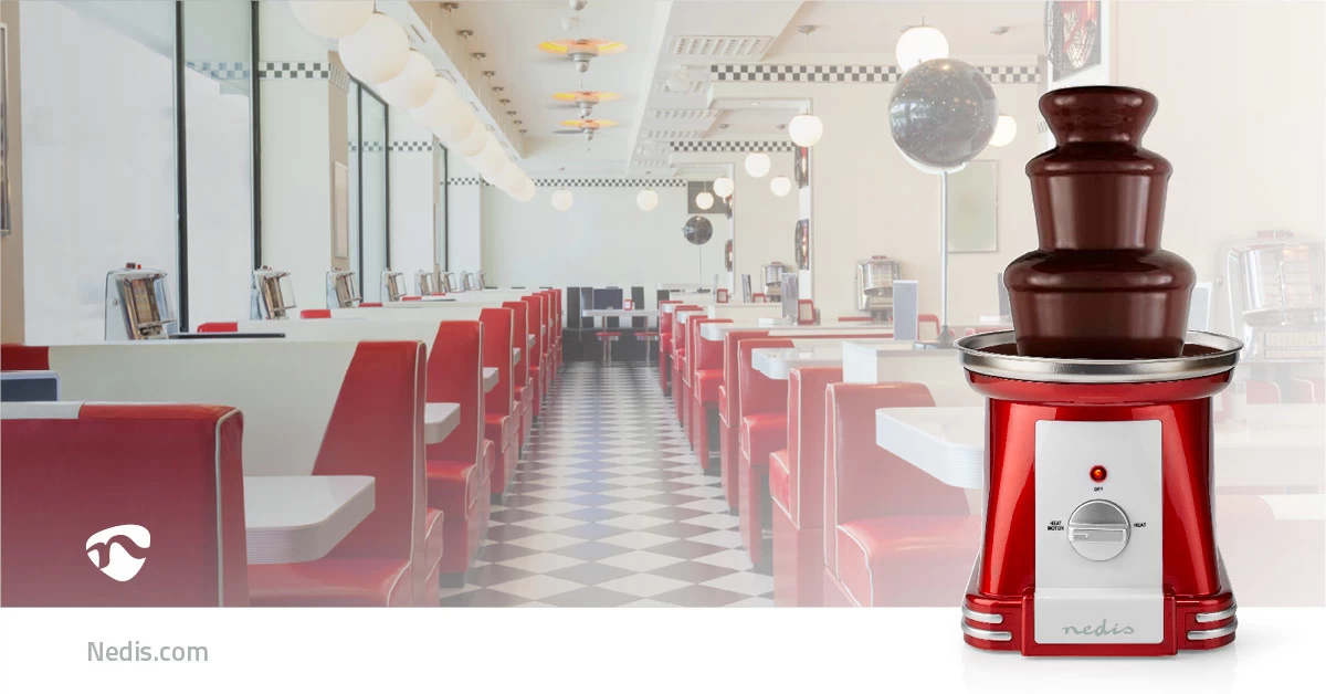 Nedis Nedis FCCF100FRD Chocoladefontein (90W, 500 Ml, 3-laags) - Afbeelding 6