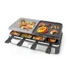 Nedis Nedis FCRA300FBK8 Gourmetstel Voor 8 Personen (Raclette, Steen, Grill, 1400W)