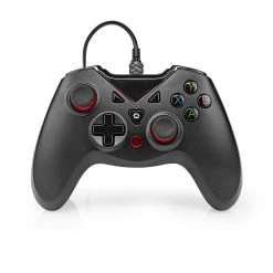 Nedis Nedis GGPD110BK Draadloze Gaming Controller (Geschikt Voor PC, USB Gevoed)