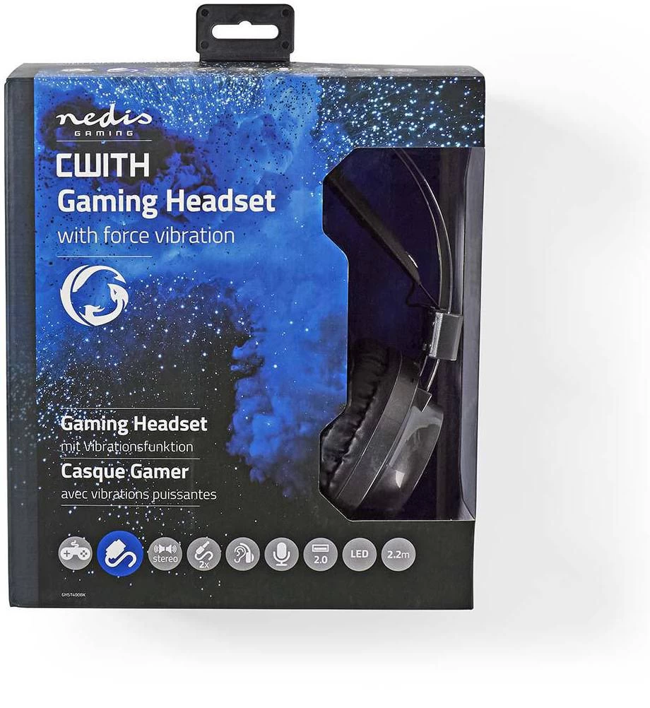 Nedis Nedis GHST400BK LED Gaming Headset - Afbeelding 8