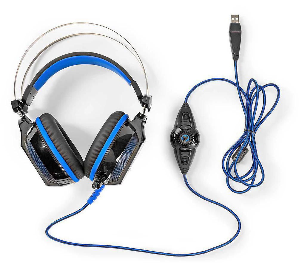 Nedis Nedis GHST500BK Wradrin Over-ear LED Gaming Headset - Afbeelding 6