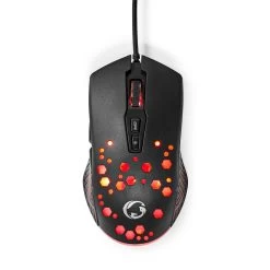 Nedis Nedis GMWD410BK Gaming Muis 1.5 Meter (USB, 7-knops, 1200-7200 DPI, LED)