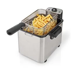 Nedis Nedis KADF401FSR Frituurpan Aluminium (2200W, 4L, Geurfilter)
