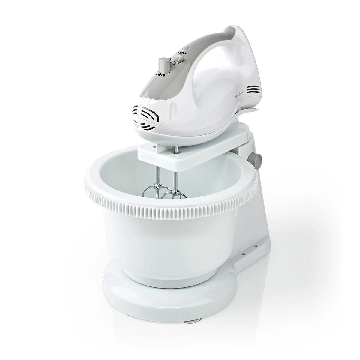 Nedis Nedis KAHM110CWT Handmixer Met Mengkom (200W, Turbo-functie, 5-snelheden) - Afbeelding 6