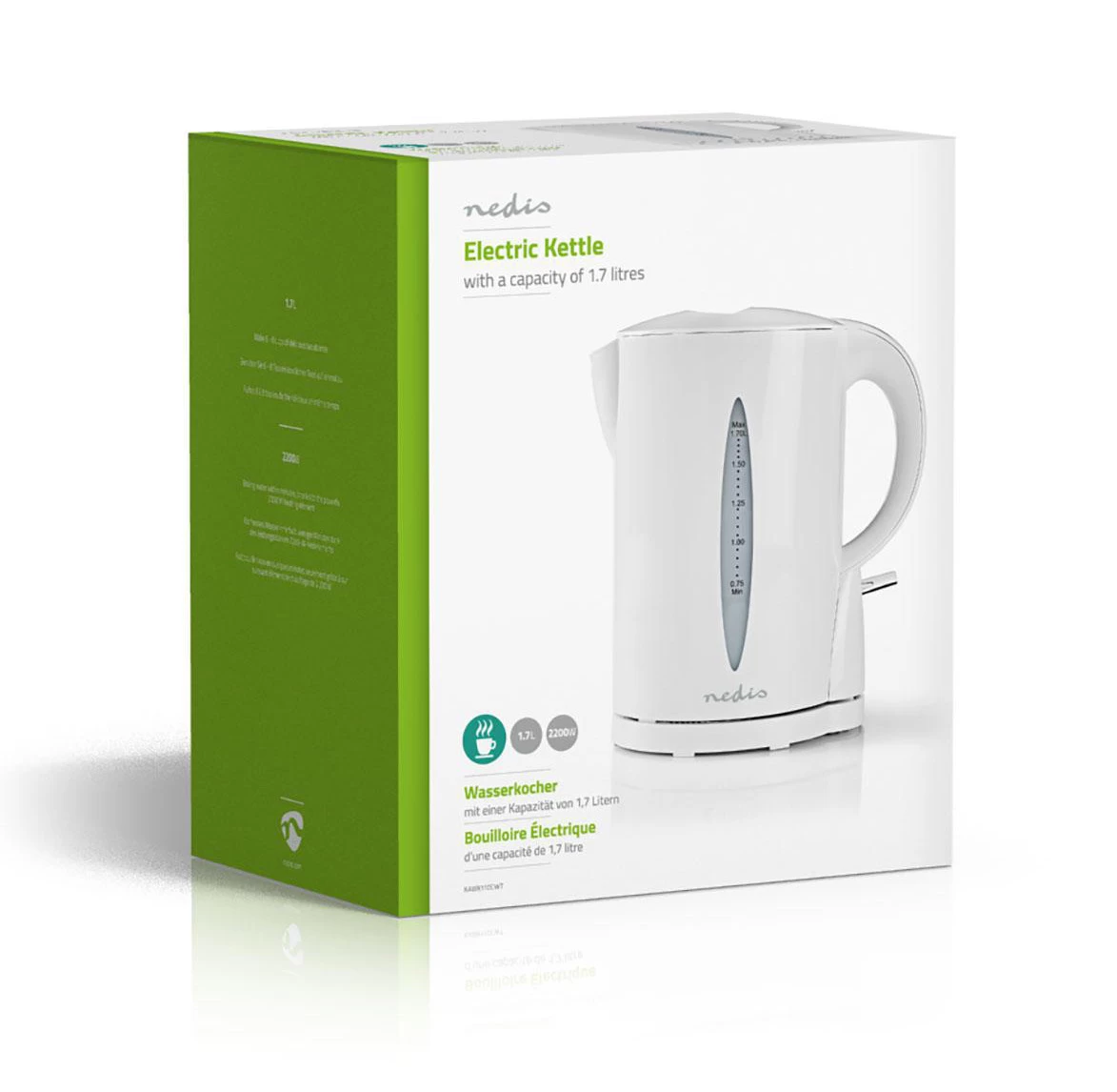 Nedis Nedis KAWK110EWT Waterkoker 1,7L - Wit - Afbeelding 6