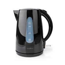 Nedis Nedis KAWK130EBK Waterkoker (Zwart, 360° Draaibaar, 1,7L)