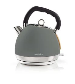 Nedis Nedis KAWK520EGY Elektrische Waterkoker Soft-touch 1,8L - Grijs