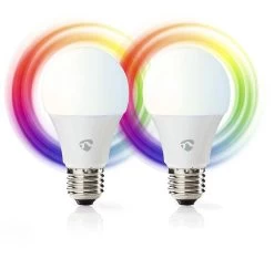 Nedis Nedis WIFILC20WTE27 E27 Smart LED Lampen Colours - 2-pack