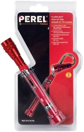 Perel Perel 3 LED's Magnetische Zaklamp/Grijpstok Uifschuifbaar - Afbeelding 3