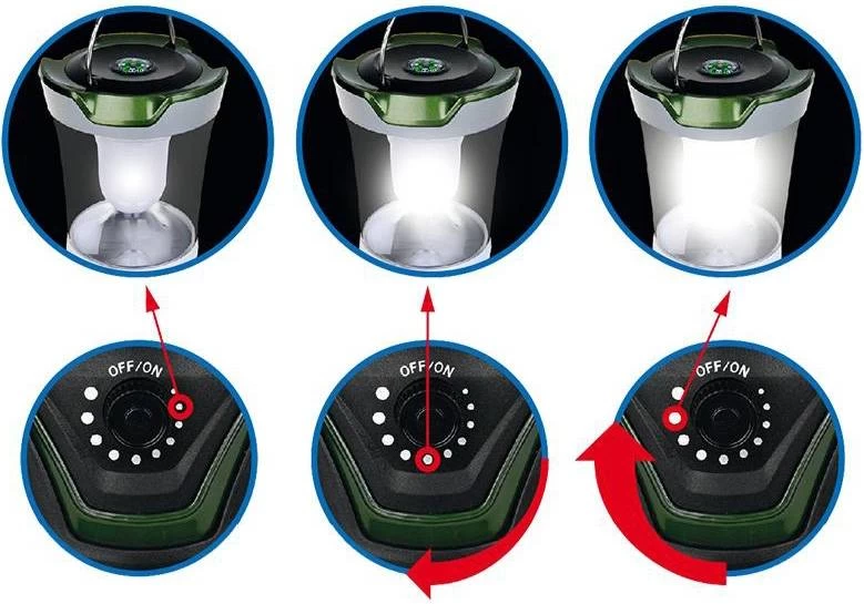 ProPlus ProPlus Campinglamp Met Kompas LED Dimbaar - Afbeelding 3