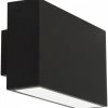 Ranex Ranex Ebony LED Wandlamp Aluminium Glas - Zwart