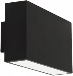 Ranex Ranex Ebony LED Wandlamp Aluminium Glas - Zwart