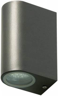 Ranex Ranex LED RVS Buiten Muurlamp Bastia Met Twee Lichtpunten Grey