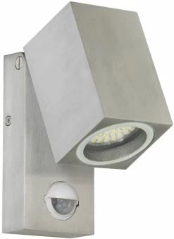 Ranex Ranex Lorna LED Wandlamp Aluminium Glas - Bewegingsmelder