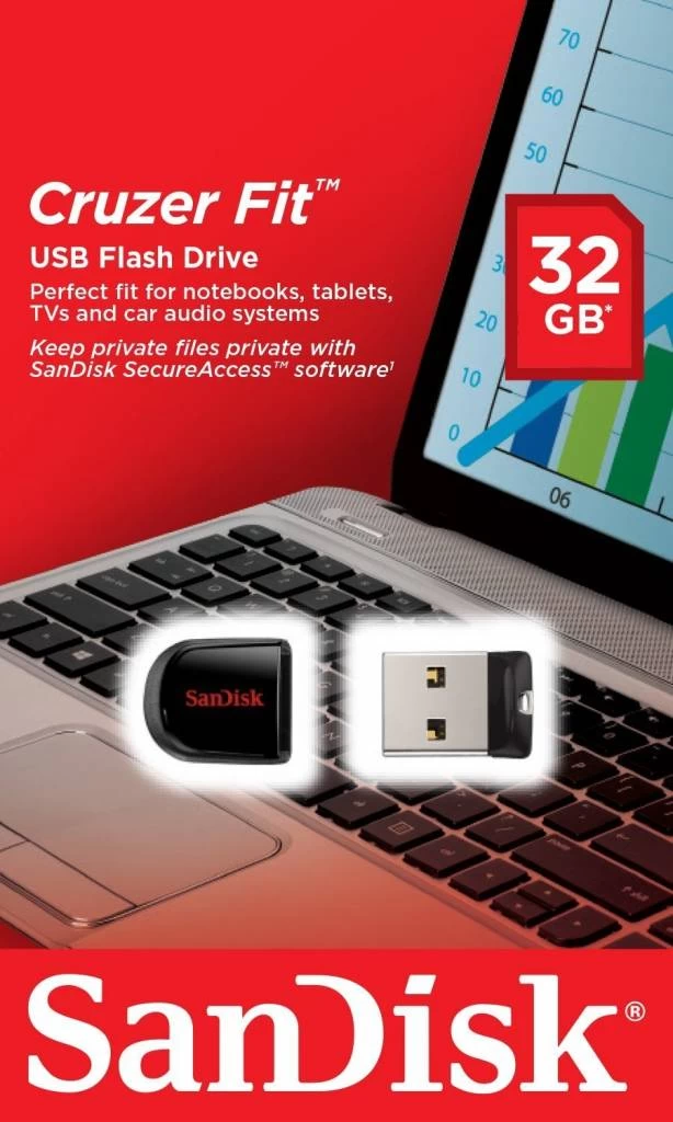 SanDisk SanDisk LED USB-stick Cruzer Fit 32GB - Afbeelding 5