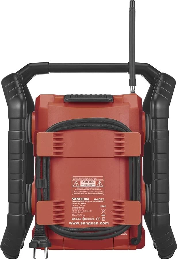 Sangean Sangean U4 DBT LED Bouwradio - Rood - Afbeelding 3
