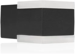 Smartwares Smartwares OOL-50020 LED Wandlamp Buiten (Zwart, 12W, 3000K, Tweezijdig)