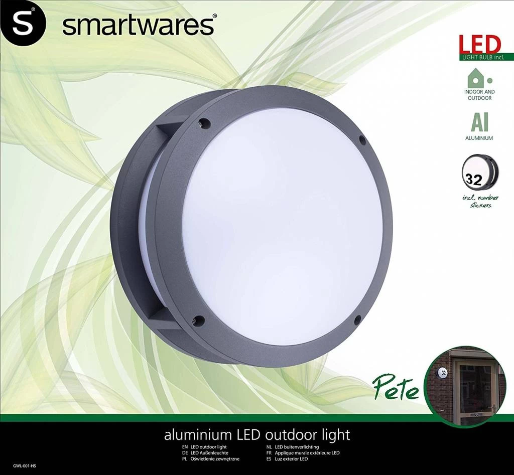 Smartwares Smartwares Pete LED Wandlamp - Afbeelding 10