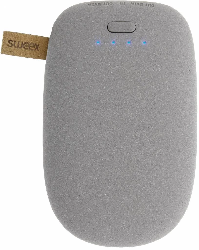 Sweex Sweex LED Powerbank 10400 MAh USB - Grijs